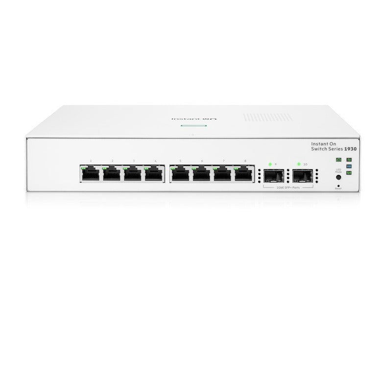 HPE Networking Instant On Switch 1930 Series 8 Port Gigabit with 2 x SFP Uplink Port
